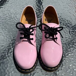 Dr. Martens Pink Patent Leather Oxfords